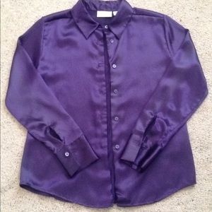 Jaclyn Smith Satin Shirt